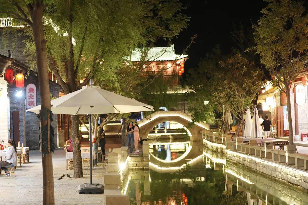 袁家村·宿迁印象,夜景纷呈!_夜色_小吃_古建筑