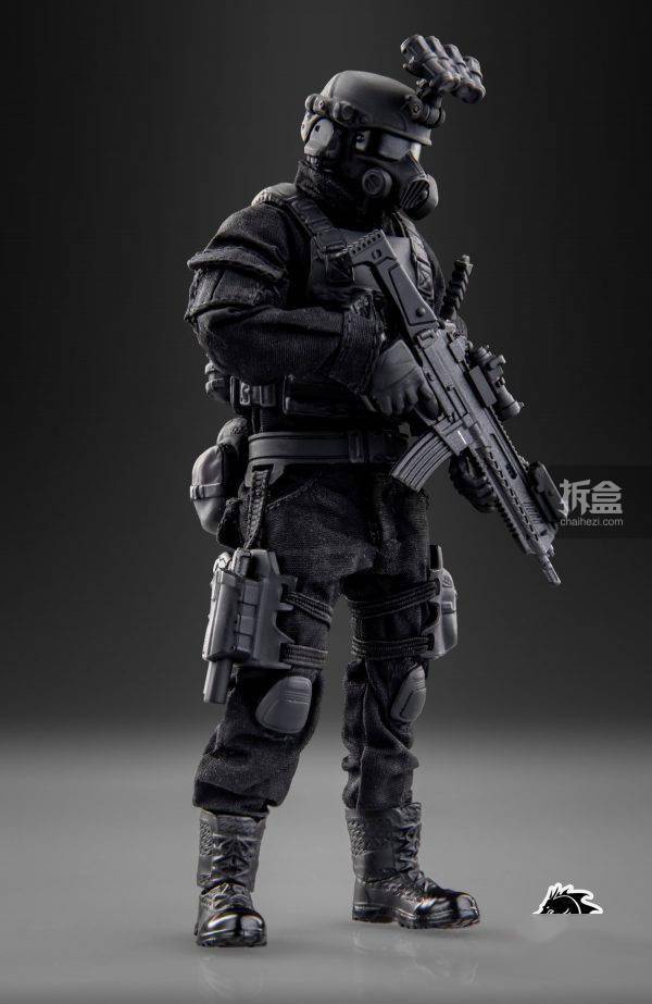 dragon horse scp基金会系列机动特遣队红右手 1/12可动兵人_官方