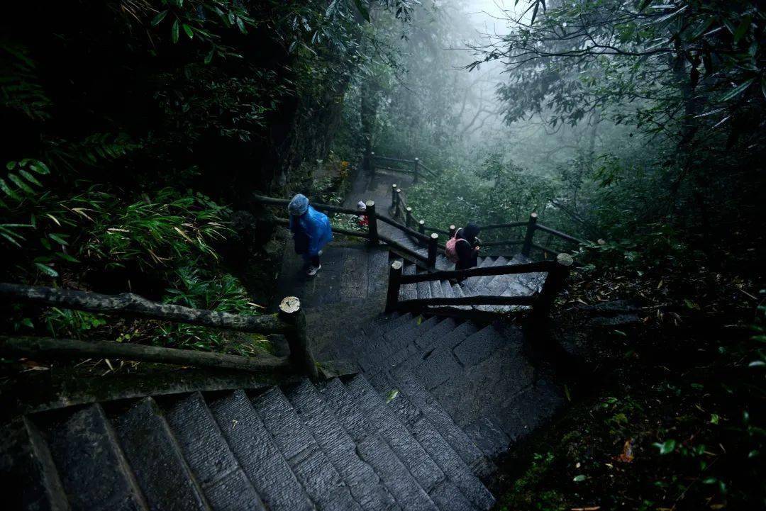 峨眉山_山路_茶棚