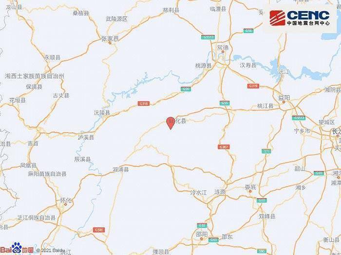 湖南益阳市安化县发生3.0级地震（矿震）