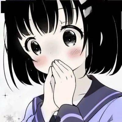 女生头像动漫 日系黑白软妹_侵权_来自_图文