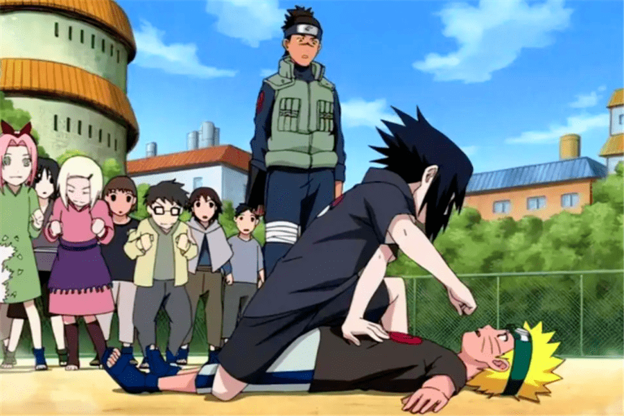 忍者学校时期:佐助强于鸣人