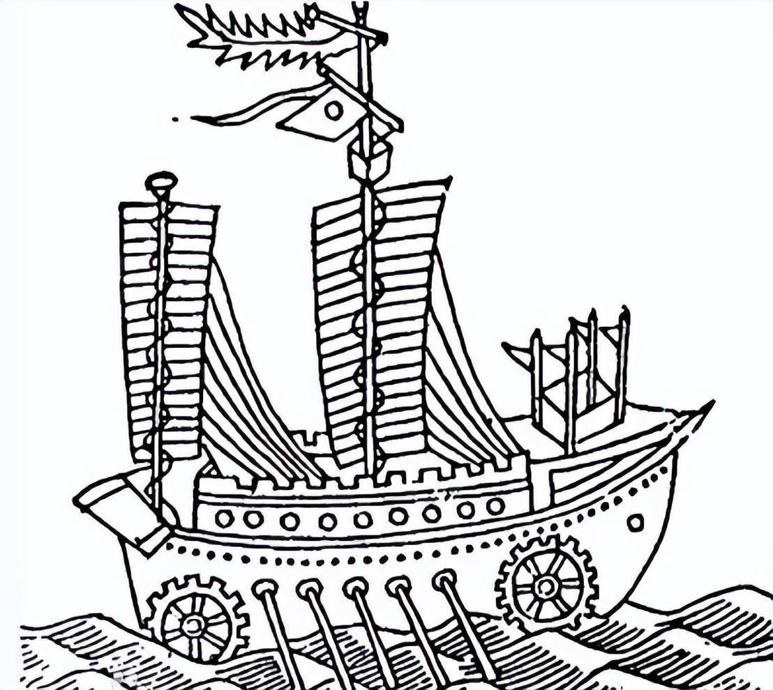 古代小船简笔画大船图片
