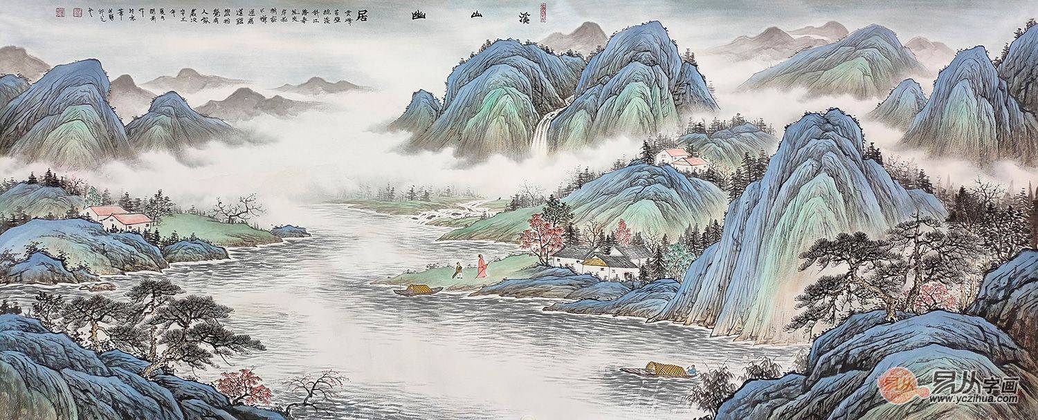 名家力作 黄开前老师山水画作品 气度非凡_易从网_来源_国画