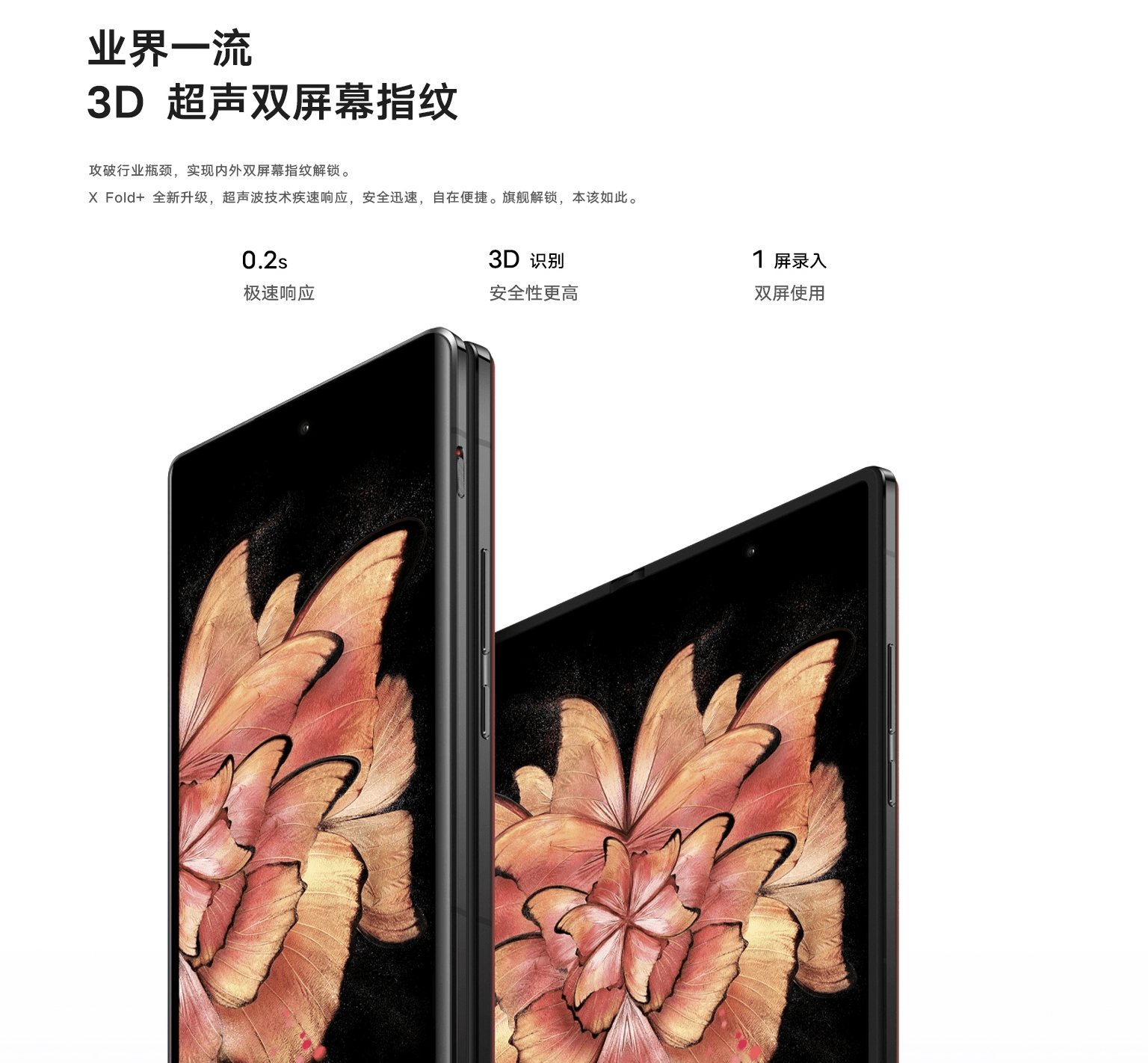 折叠屏旗舰vivo x fold 表现出色_屏幕_手机_指纹