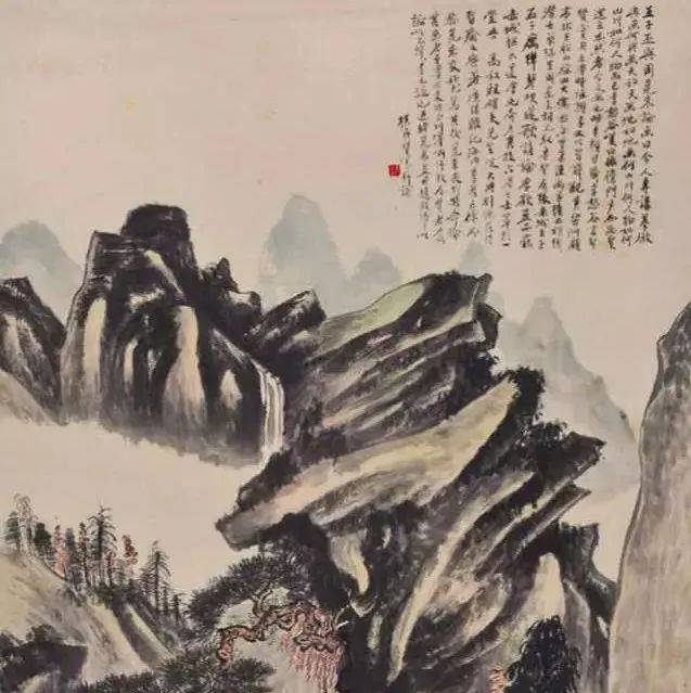 黄宾虹山水画风格分析_古人_山川_画面