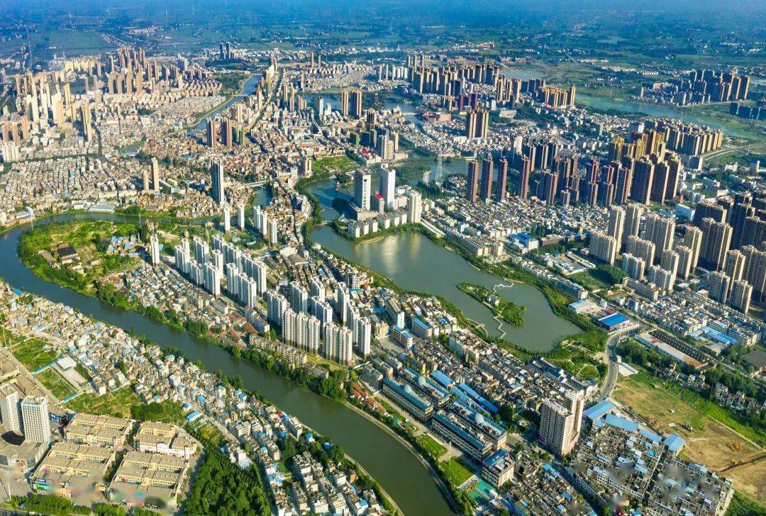 空中俯瞰天门城区,原来这样震撼……_发展_房地产_城市