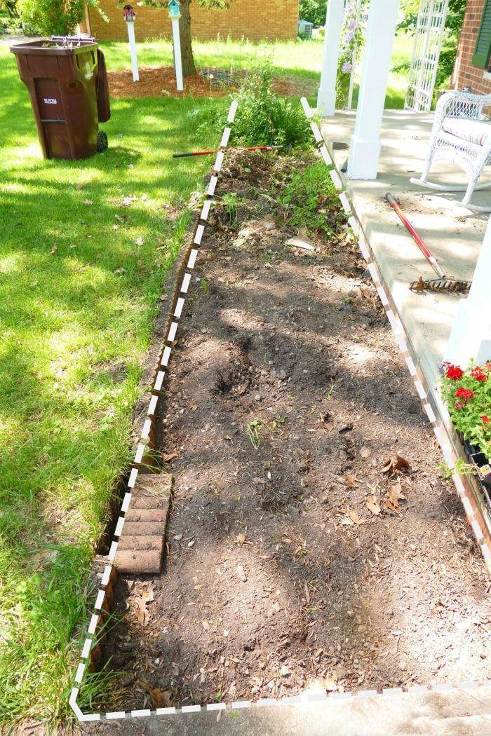 没有庭院花园,就学国外小哥在门廊砖砌一排花坛,种花种草多漂亮_砖块