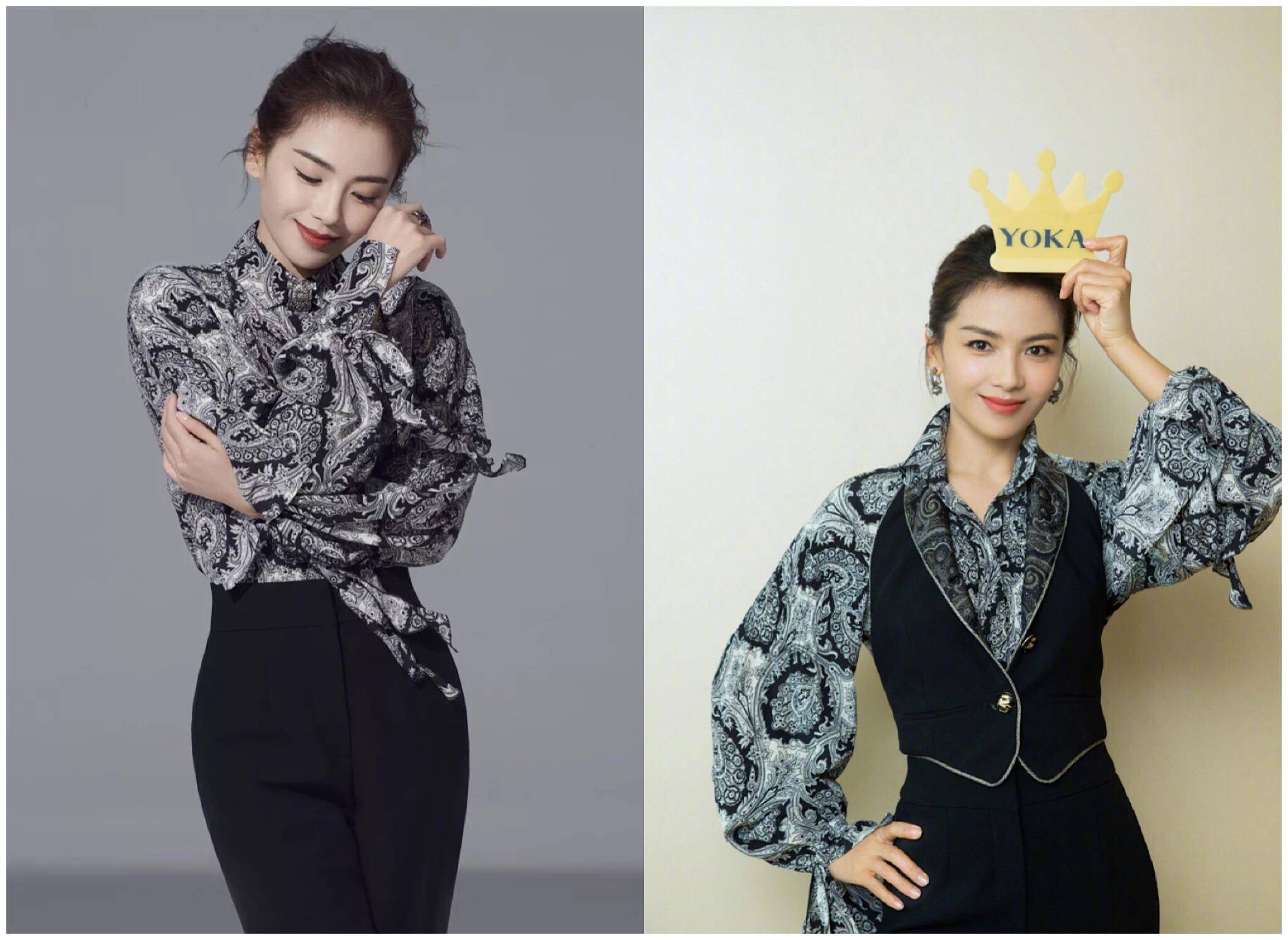 刘涛与乔欣再次同框,穿上民国风服装一个霸气,一个清纯_柔道_感觉