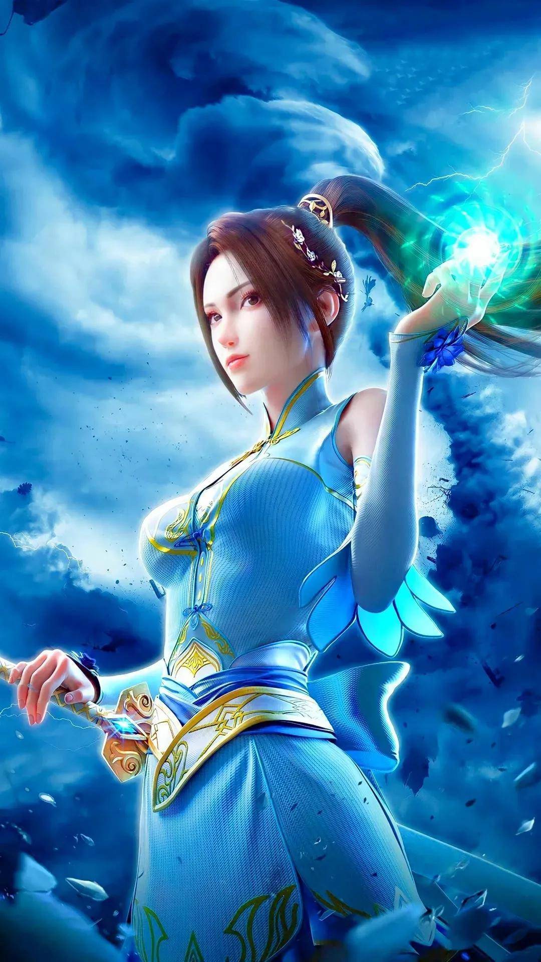 《斗破苍穹》纳兰嫣然手机壁纸_纳兰_手机_嫣然
