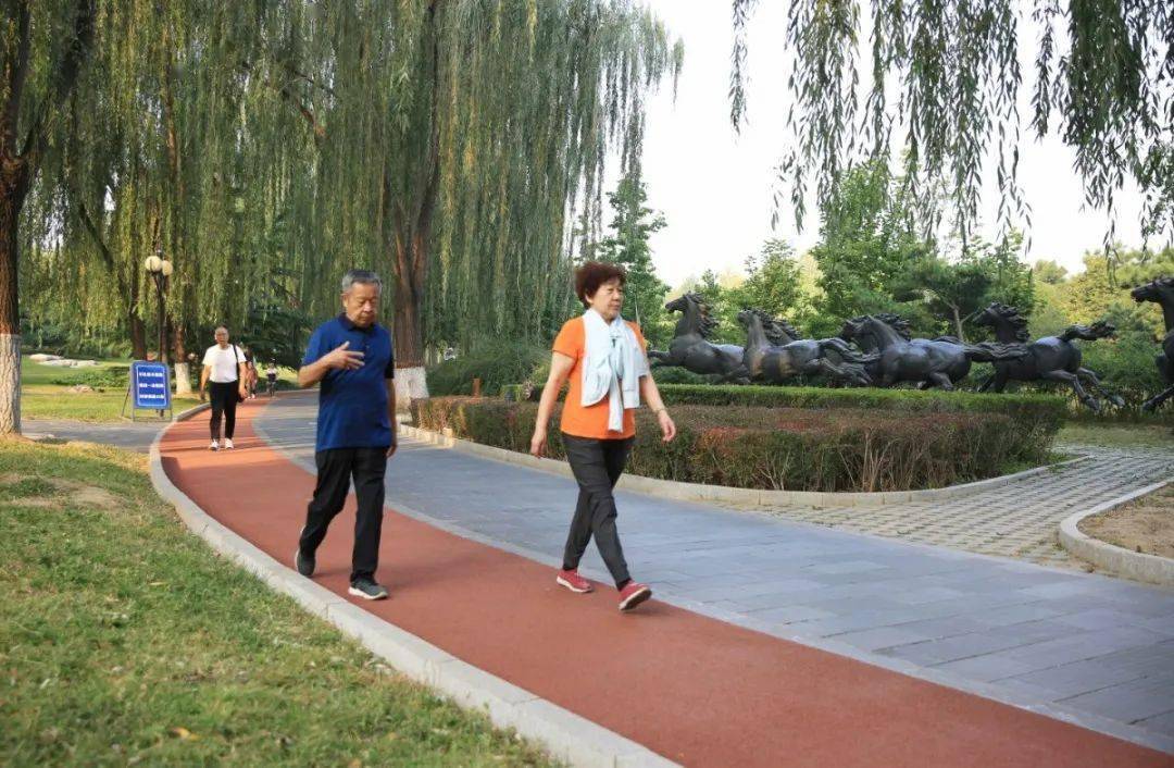 石景山这个公园新添一条健身健走步道！