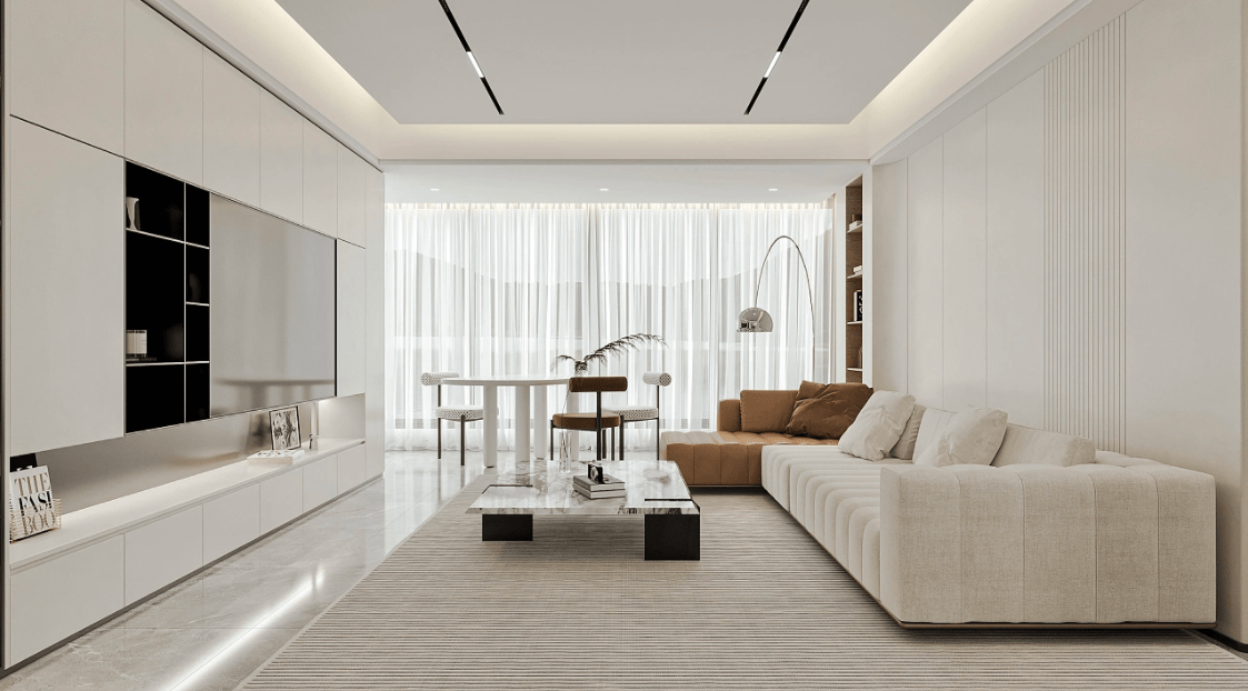 白色系风格的装修案例,简洁朴素高雅时尚._设计_装饰_柜体