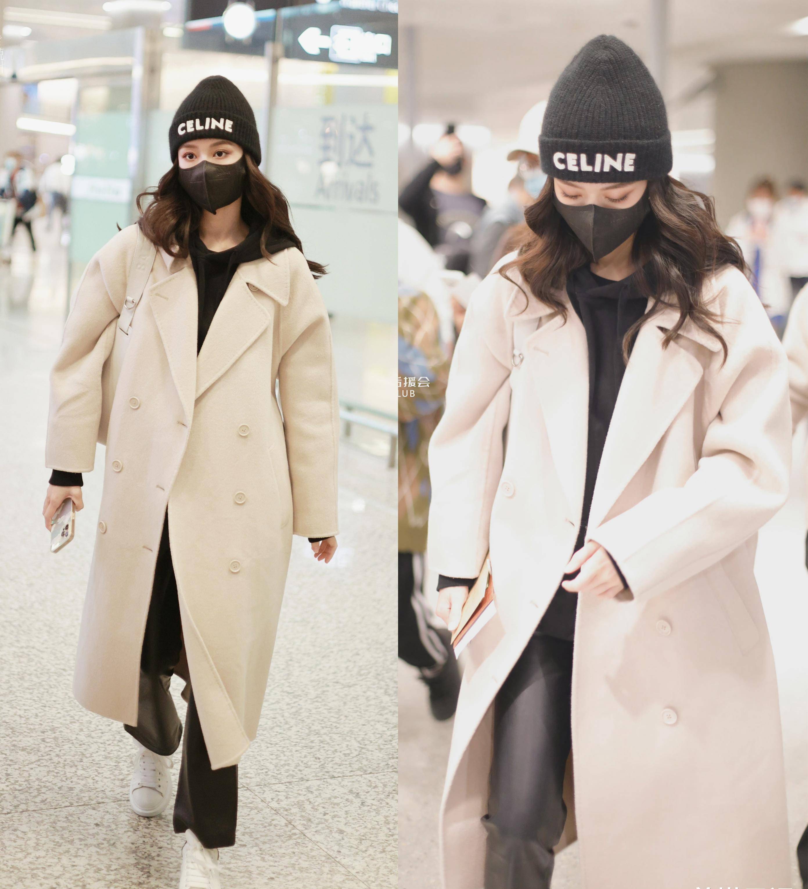 何穗,钟楚曦,文咏珊超长款大衣穿搭:get风度 温度秋冬时髦宝典_黑色