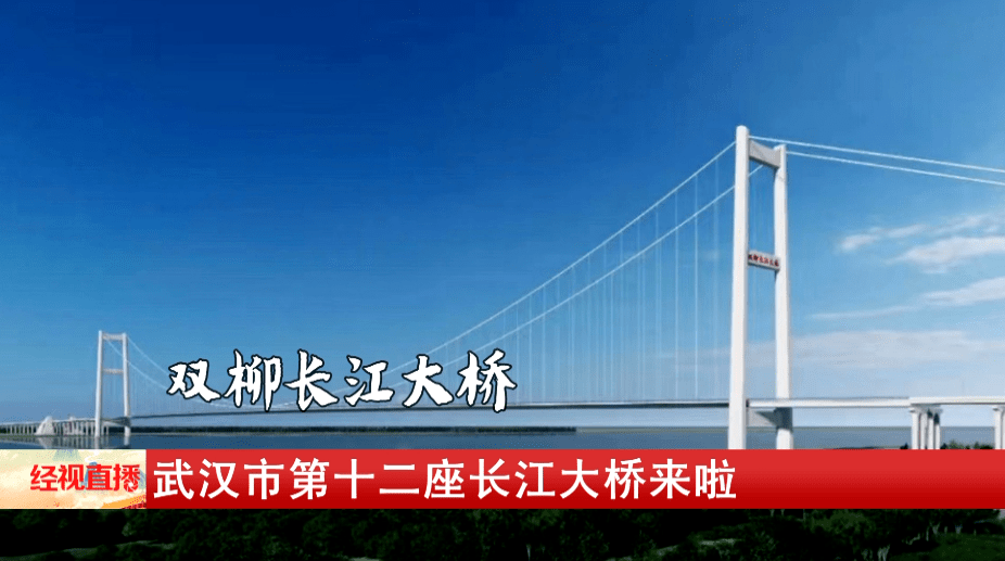 作为武汉市的第十二座长江大桥,双柳长江大桥也是武汉都市圈环线高速