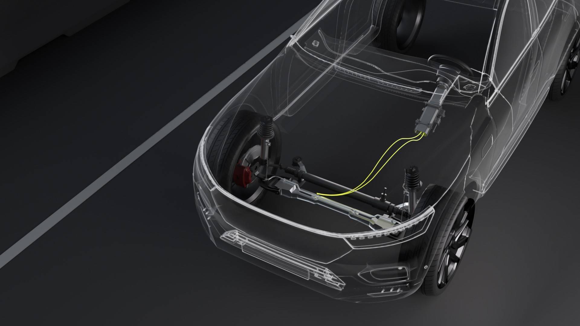 twiehaus表示:"线控转向是实现由软件控制的自动驾驶汽车的主要技术