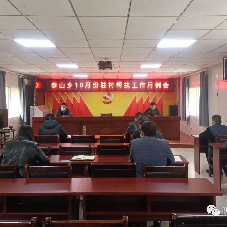 【泰山动态】泰山乡召开10月份驻村帮扶工作月例会_问题_会议_考勤