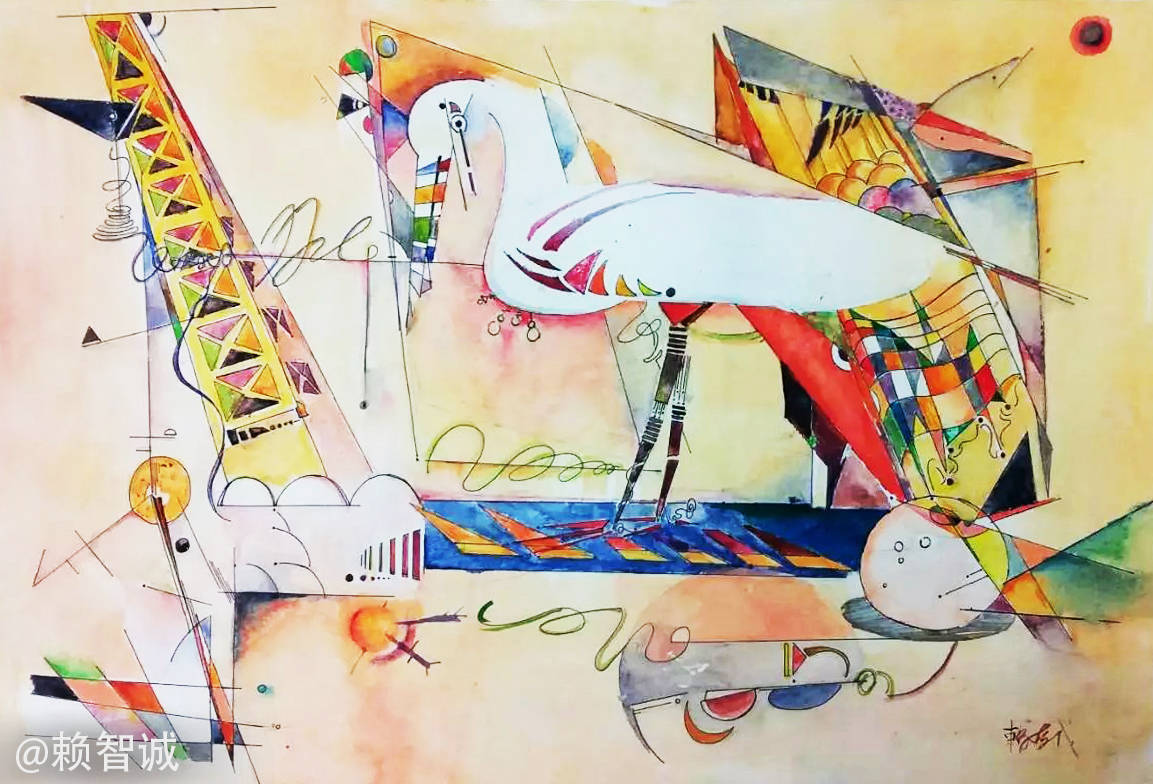 极致感染力的抽象绘画，艺术家LaiZhicheng作品中音乐的抽象表达_搜狐网