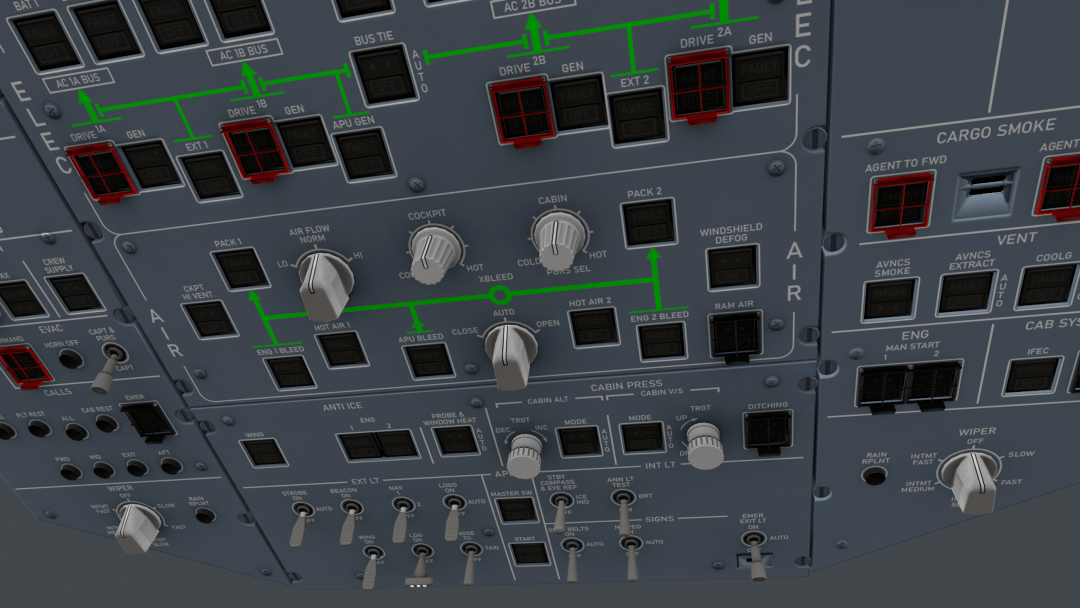而从a320,a330,a380到a350,外部灯光的布局几乎没有变更
