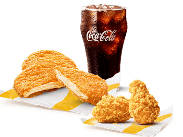 那么大鸡排 麦辣鸡翅1对 可乐中