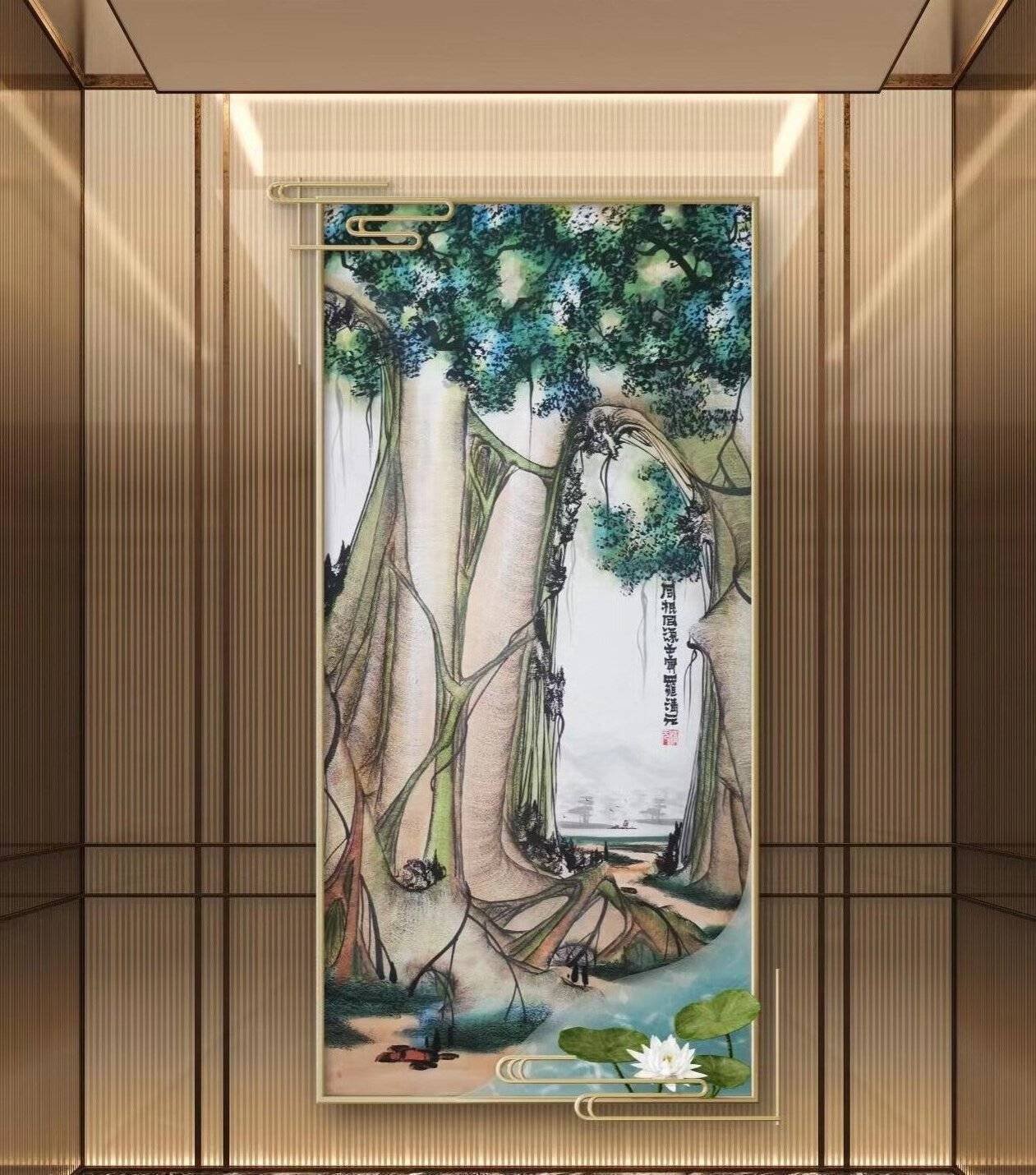 彩墨榕树画罗清元最新作品_平顶山_杜应强_中国