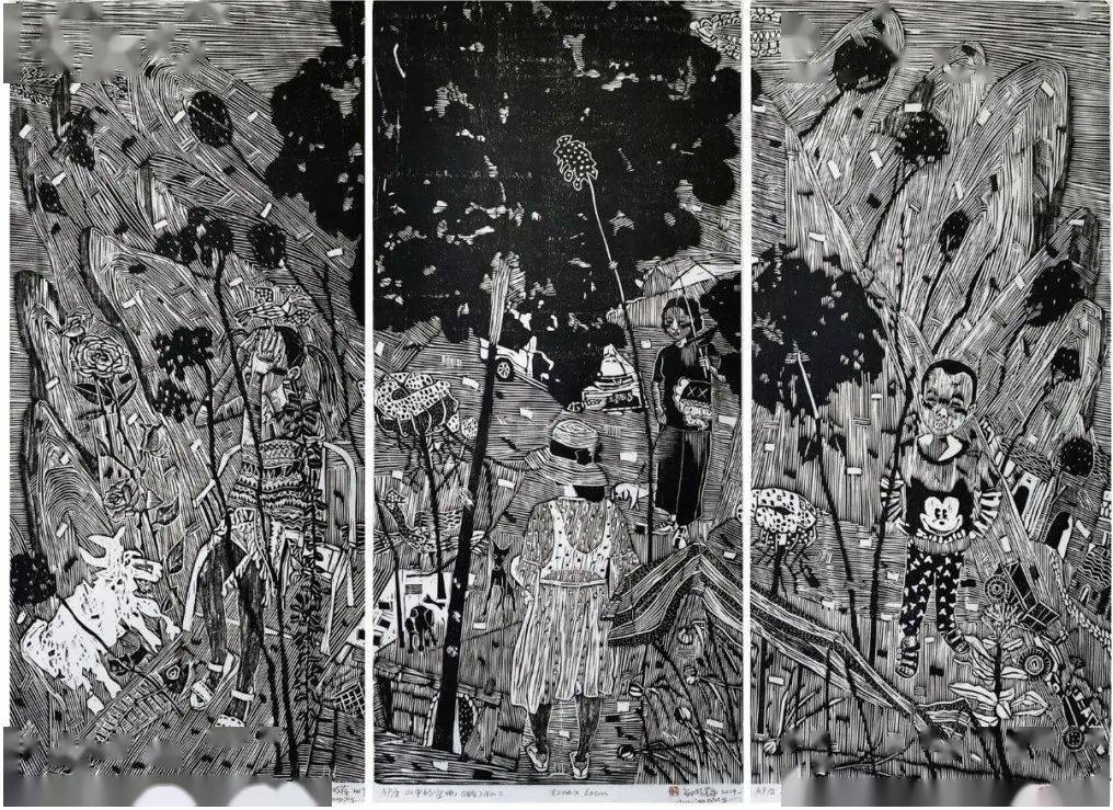 全国版画名家一一黑白木刻版画作品欣赏_中国_美术_国际