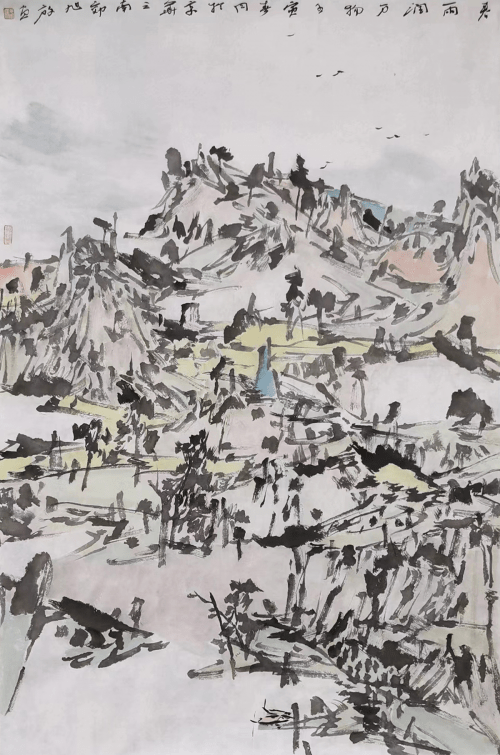 艺术需要比效与淘汰,在中国画发展的历史长河中,千变万化的点,线这一