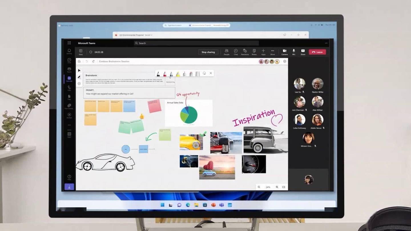 微软展示 Win11 浮动任务栏设计，应用于 Surface Studio