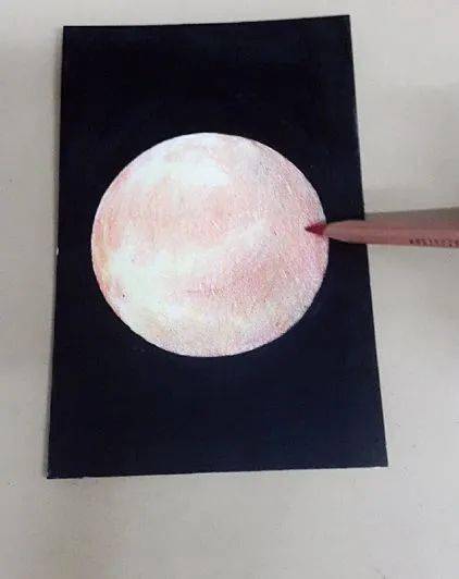 彩铅画教程 | 超好看的星空图,适合新手临摹的彩铅画_步骤_星球_细节