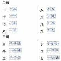 小学一二年级700个汉字的正确书写顺序(建议收藏)_笔顺_规范化_生字
