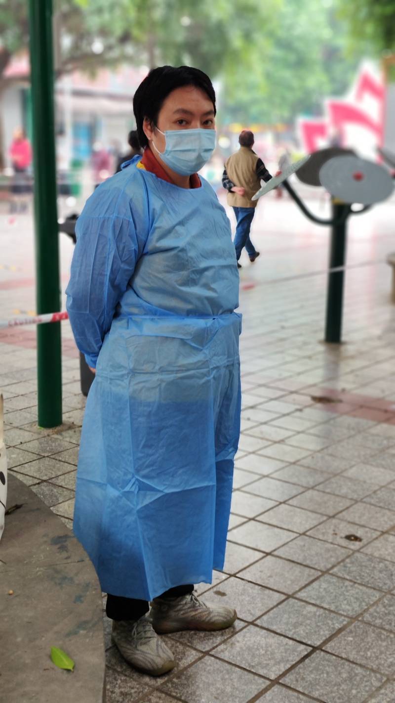 江津区永进义工勇敢战"疫"_进行_西关社区_服务