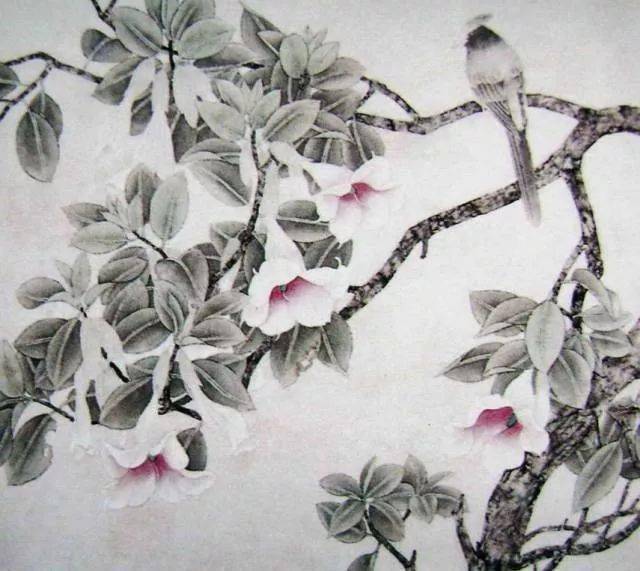 【国画教程】工笔花鸟《曼陀罗》的绘画步骤_枝干_部分_花冠