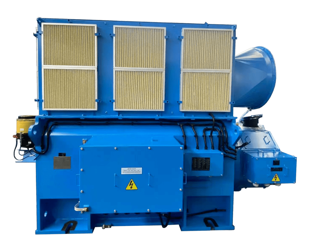 发电机是公司面向陆上风电机组研制的一款大功率直冷双馈风力发电机