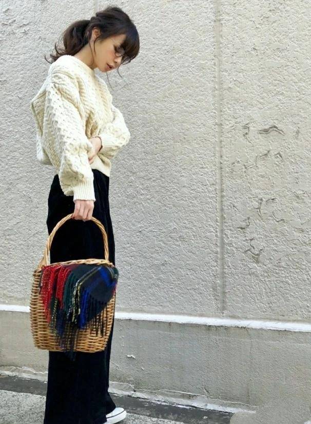 日系小个子博主春季时尚穿搭,优雅温柔又简约,堪称小个子典范