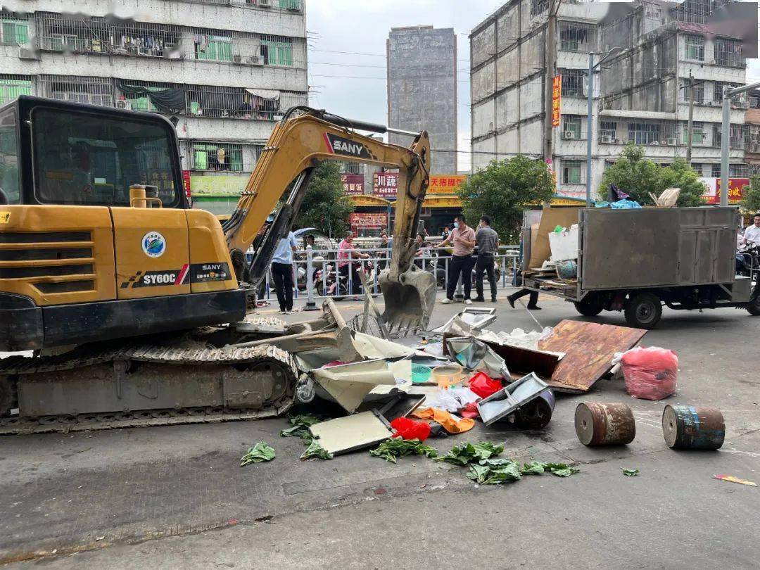 池尾街道开展山湖路综合整治行动_工作_整体_市场