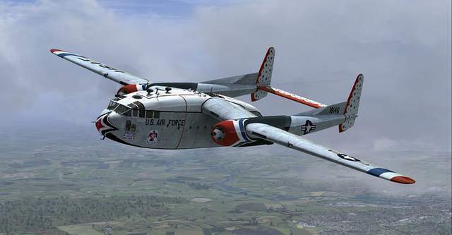 c-119运输机从头部看,的确有点安225的味道这样的气动布局,让人产生了