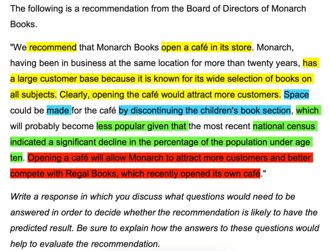 gre argument essay pool answers