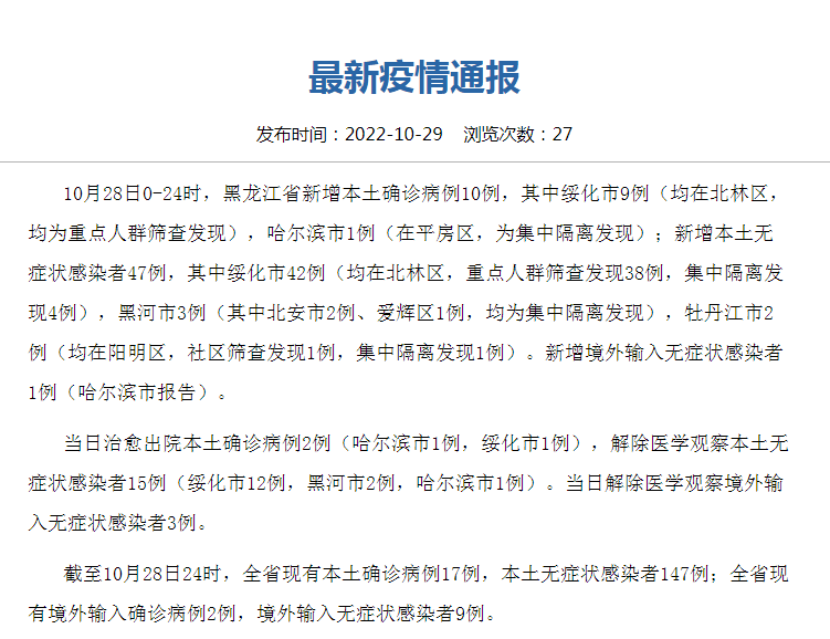 黑龙江哈尔滨疫情图片