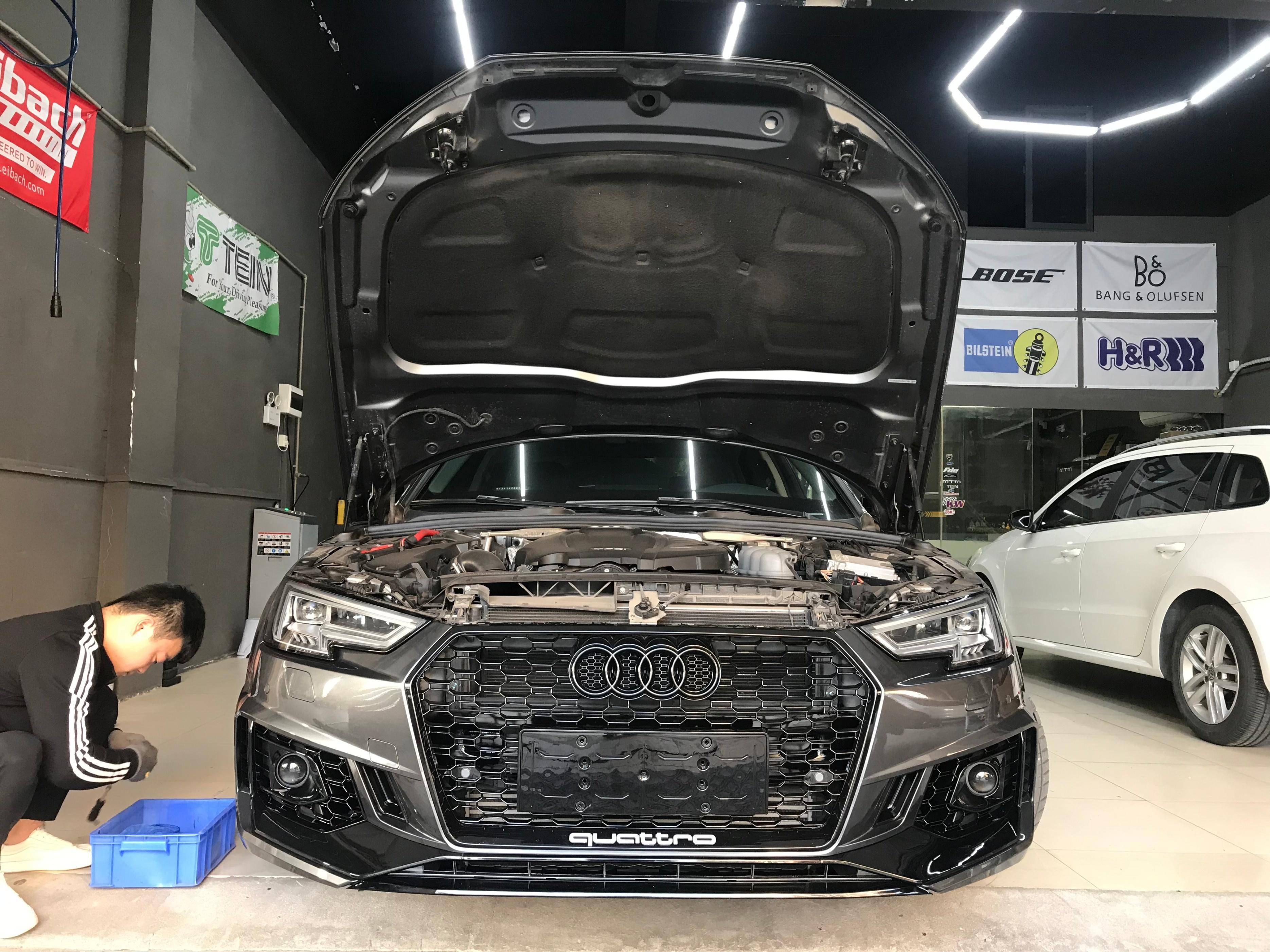 东莞奥迪a4l升级改装rs4前包围件套_搜狐汽车_搜狐网