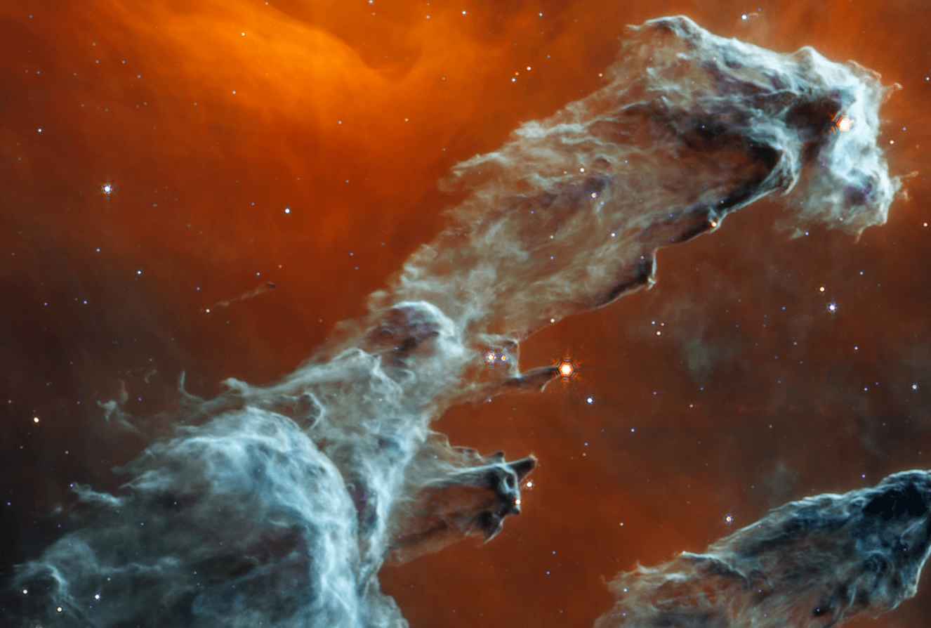 nasa发布韦伯中红外拍摄的创生之柱,为何与之前发布的不一样?