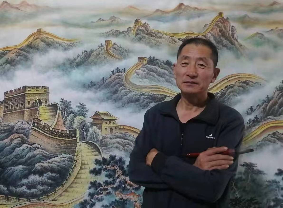 后又跟随谢天民(张大千入室弟子)学习国画,是张大千的再传弟子.