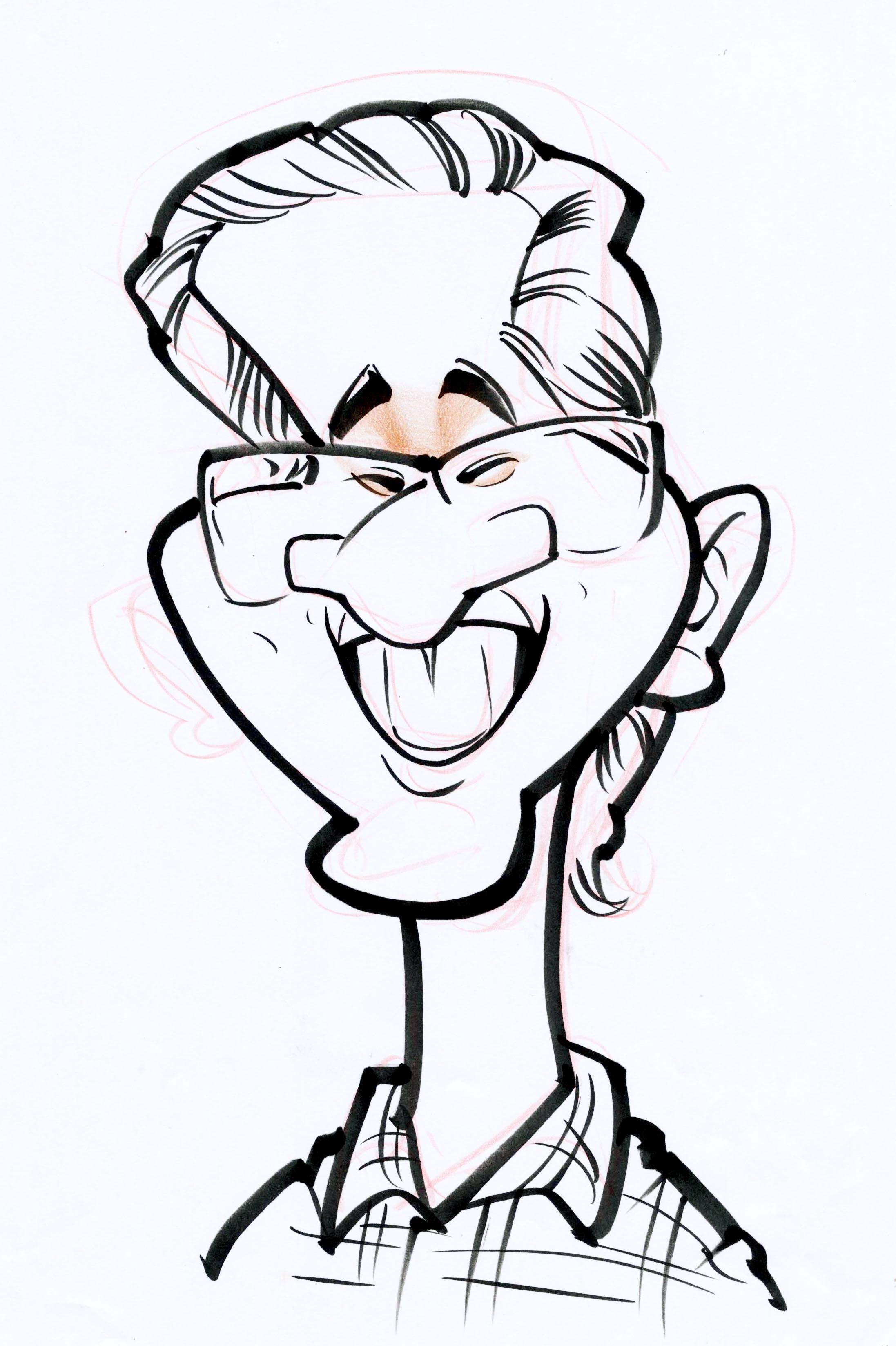 高清手绘肖像漫画似颜绘线稿