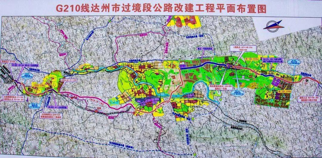 达州绕城路规划图图片