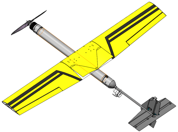哈工程潜空跨介质航行器试飞成功_长弓_团队_飞行姿态