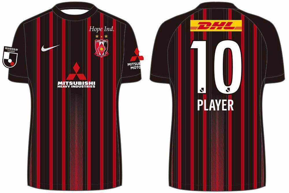 浦和红钻发布友谊赛限定球衣_黑色_法兰克福_条纹