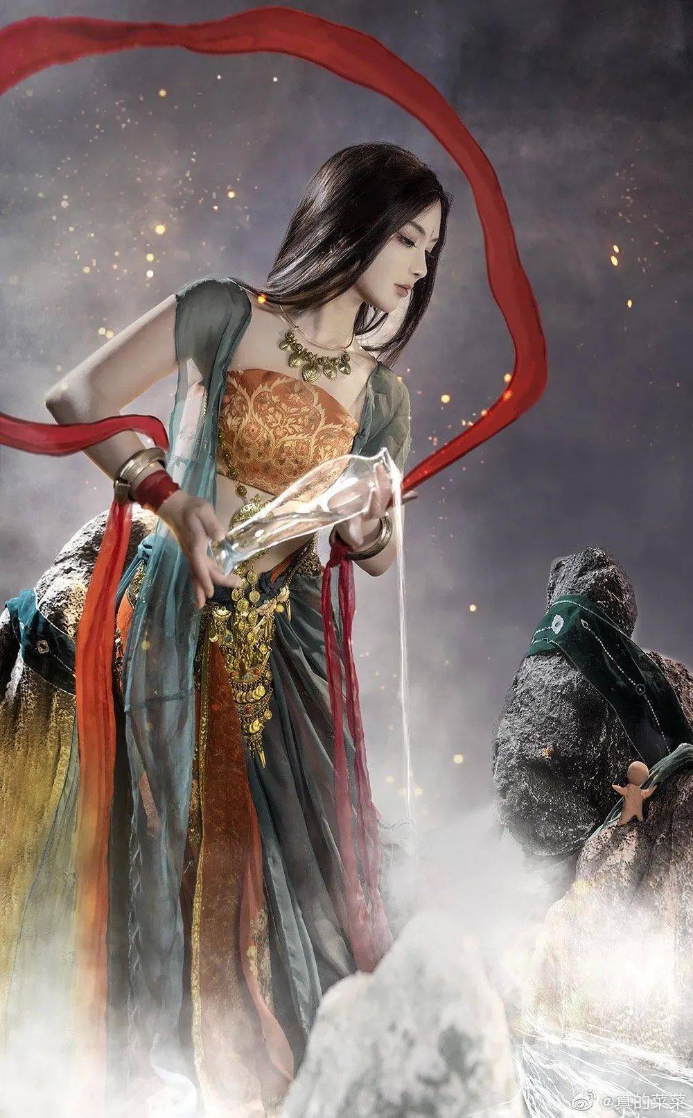 清华美女学霸cos菩萨,火出国!汉服国风火出圈_敦煌_文化_中国