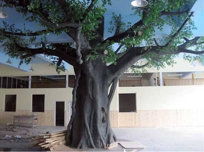 怎样制作泡沫仿真树,泡沫仿真树适合什么地方使用_进行_表面_树脂