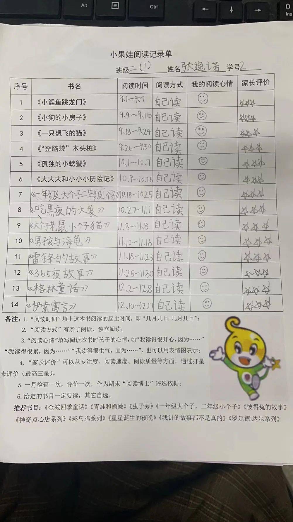 以阅读清单的方式记录