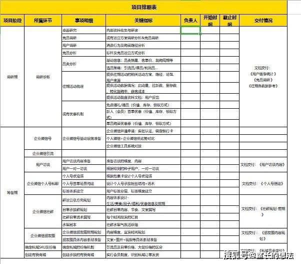 社群运营规划团队进度SOP营销计划方案