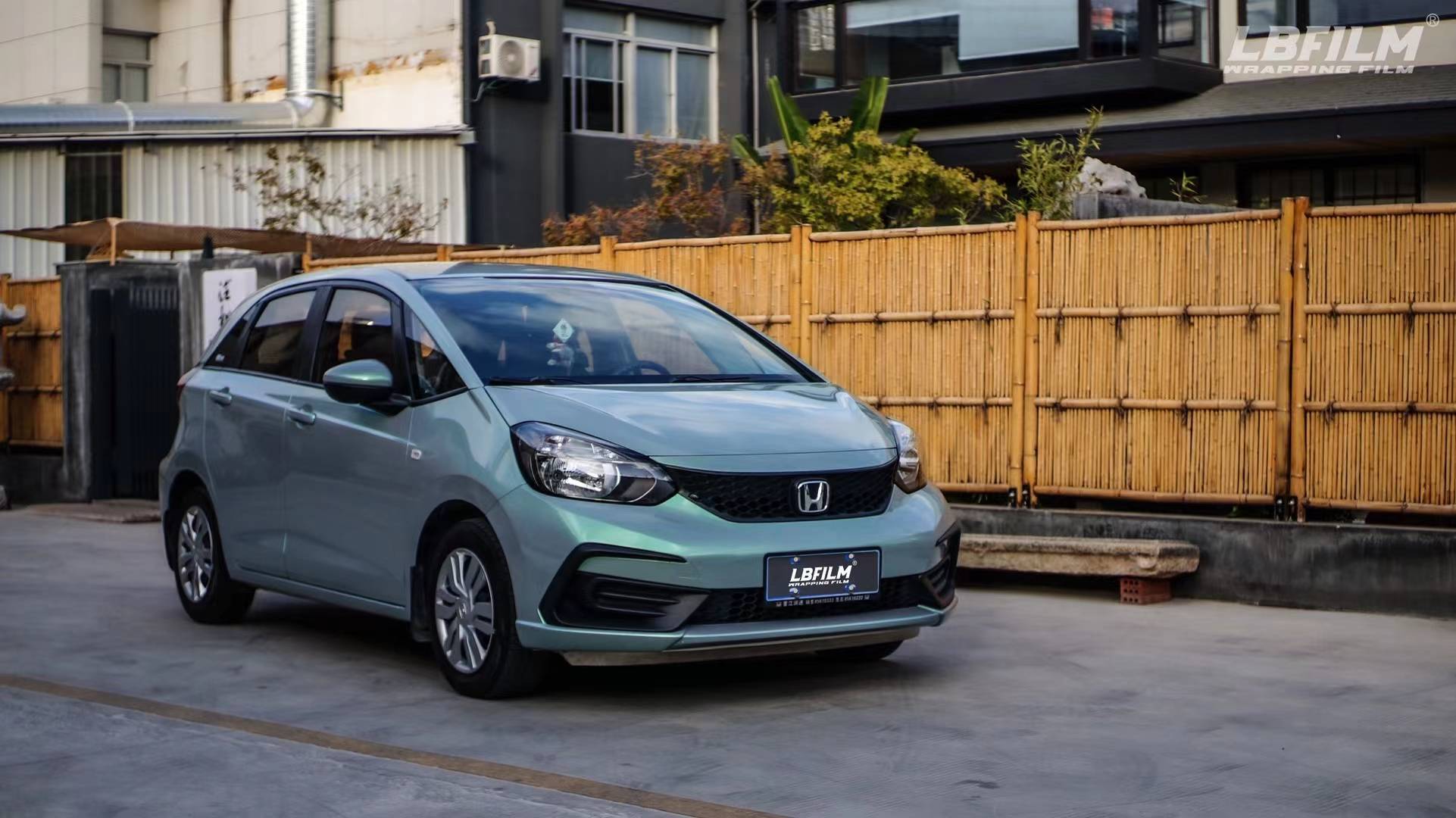 本田飞度lb改色膜钻石松石灰,通透润泽的淡灰色_搜狐汽车_搜狐网