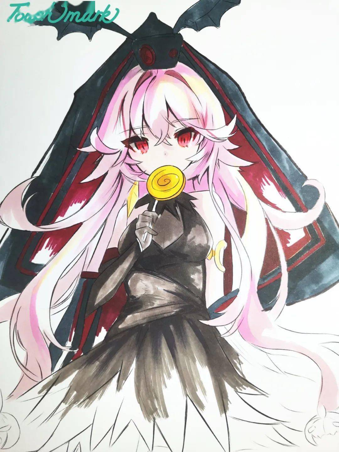 同人绘画小课堂:马克笔人物手绘教程《魔女之泉》——艾露迪_颜色